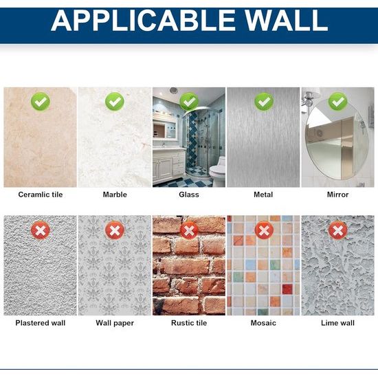 Handdoekenrek, zonder boren, zwart mat handdoekenrek, badkamer, roestvrij staal, badhanddoekrek, zelfklevend handdoekenrek, dubbel, 39 cm