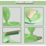 2 stuks Handmatige Dumpling Wrapper Making Mold, Nieuwe 2-in-1 Knoedelvormdruk, Dumpling Maker, Knoedelvormer, Deegzakvormer, Dumpling Deegbladeren, Ravioli Vormer