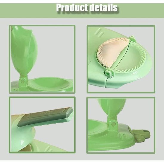 2 stuks Handmatige Dumpling Wrapper Making Mold, Nieuwe 2-in-1 Knoedelvormdruk, Dumpling Maker, Knoedelvormer, Deegzakvormer, Dumpling Deegbladeren, Ravioli Vormer