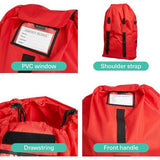 Transporttas voor kinderwagen – reistas/beschermhoes vliegtuig – buggytas – vliegreizen en opbergen – robuust en waterdicht, rood, kinderbagage