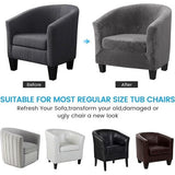 Fauteuilbeschermer, fauteuilhoes, fauteuilspreien, uittrekbare elastische fauteuil, velours fauteuilhoes met armleuningen voor caféstoel, clubstoel, loungestoel, cocktailstoel
