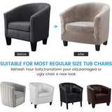 Armchair Cover, Armchair Throws, Extendable Elastic Armchair, Velour Chair Cover with Armrests for Cafe Chair, Club Chair, Lounge Chair, Cocktail Chair