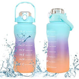 Drinkfles, sportdrinkfles, drinkfles met grote inhoud, 2 l/1000 ml, lekvrij, sportfles, sportfles voor fiets, camping, yoga, gym.