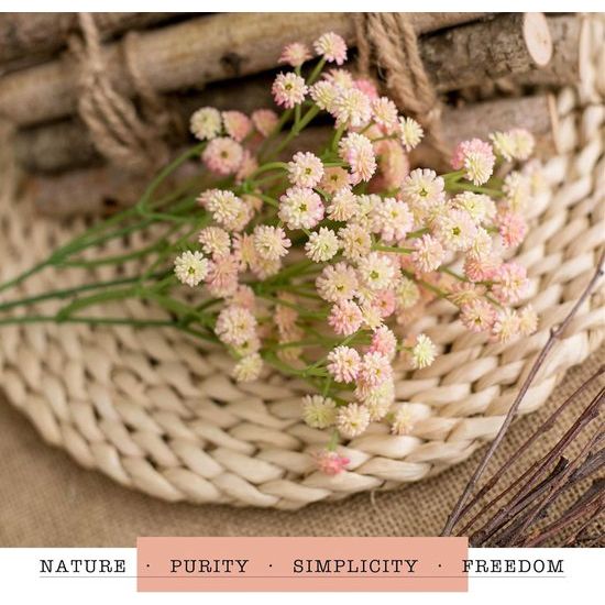 3 bundels kunstbloemen Gypsophila kunstbloemen boeketten bloemstuk voor knutselen bruiloft party huisdecoratie