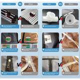 10 etages, 16 mm, extra dikke stangen, stabiele schoenenkast, organizer, standaard, 58 x 28 x 170 cm, met extra dik Oxford-weefsel, stofdichte afdekking houdt tot bruin