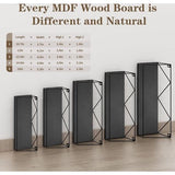 Set van 5 wandplanken, zwevende planken met zwarte metalen staven en zwarte houten plank, rustieke plankenwand voor keuken, badkamer, slaapkamer, woonkamer en kantoor (M-vormig)