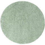 Hoogpolig, shaggy woonkamertapijt, effen, groen, rond, 200 cm diameter, hoogpolig slaapkamertapijt, effen, zacht en pluizig, modern