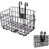 Opvouwbare fietsmand, roestbestendige afneembare fietsmand, eenvoudig te installeren op het voorstuur en de achterbank voor mountainbike-accessoires, framemand, fietstas, bagagerek