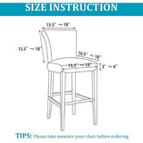 Stoelhoezen, Set van 4, Stretch barkrukhoezen, afneembaar, wasbaar, Stoelbeschermers, barkrukken, Stoelhoezen Voor Bar Café Bar (rood, 4 stuks)