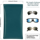 Brillenkoker, 2 stuks draagbare zonnebrillen etui met kliksluiting brillenkoker zachte bril beschermhoes leesbrillenetui voor dames met reinigingsdoekje