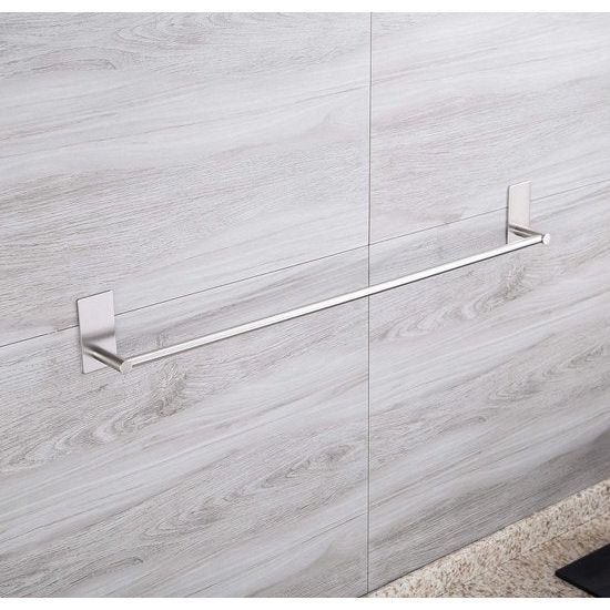 Towel Rail 5 Hooks No Drilling Kitchen Rail Hanging Rail Self-Adhesive Towel Holder Bathroom and Kitchen No Drilling Stainless Steel 40 cm (2)