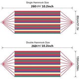 Hangmat voor gebouwen, Zeildoek, meerdere personen, dubbele breedte, 1/2 personen, Braziliaanse hangmat voor gebouwen, binnen, tuin, irritant, camping hangmat