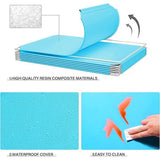 Uitbreidbaar kinderrek kinderkledingkast traprek boekenrek met deuren, diepere vakken dan normaal (45 cm vs. 35 cm), 110 x 47 x 110 cm blauw