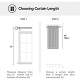 Deconovo Verduisterende Gordijnen met Ogen, 132x138 cm (B x H), Bruin, 1 stuk, Warmtewerend Gordijnen Geluidwerend voor de Woonkamer, Slaapkamer