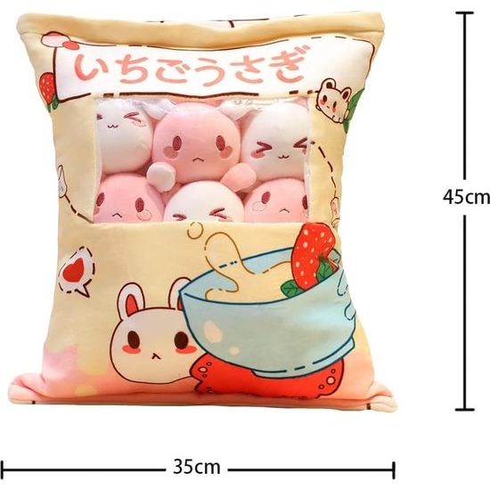 1 zakje dierensnackkussen Kawaii beer dier mini-snackkussen voor tieners 1 bag of animal snack cushions Kawaii bear animal mini-snack cushion for teenagers