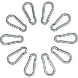 Karabijnhaakset (60 mm, 80 mm, 100 mm) met kliksluiting van hoogwaardig premium staal voor kamperen, wandelen, sleutelhangers, karabijnhaken van 120 kg tot 350 kg