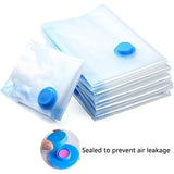 Pak van 12 vacuümzakken voor kleding 60 x 40 cm, RISVOWO reisopbergzakken met pomp, herbruikbare vacuümzakken voor kleding, opbergzakken klein voor kleding, dekbedden, beddengoed, kussens