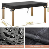 Afdekking voor tuintafel, 600D-afdekking, tuintafel, tafelafdekking, outdoor, weerbestendig, afdekking, tuinmeubelen, winterbestendig, afdekzeil, tuintafel, 200 x 100 x 15 cm