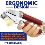 Knoflookpers RVS [Premium] - knoflookpers Professionele kwaliteit, gemakkelijk schoon te maken - Knoflookpers & Crusher