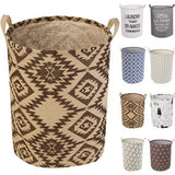 17,7 inch wasmand, opvouwbare pop-up wasmand, waterdicht, rond, katoen, linnen, voor slaapkamer, opslag, babykleding, speelgoed