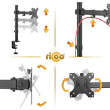 Monitorbehuizing voor paneel, VESA paneelbehuizing voor 13-32 inch, monitorbehuizing, 1 monitorarm TS2611, beeldschermhouder, kantelbaar, draaibaar, monitorarm, beeldschermhouder, monitorbehuizing