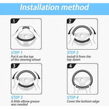 Universele auto stuurhoes diameter 37-38cm elastische stuurhoes ademend ijs zijde microfiber antislip geurloos (zwart)