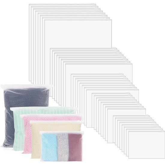 Zip zakken voor op reis, 5 maten, herbruikbare ritszakken, reistas, waterdicht, geurdicht, koffer-opbergtas, kledingtassen voor kleding, schoenen, ondergoed, cosmetica (40 stuks)