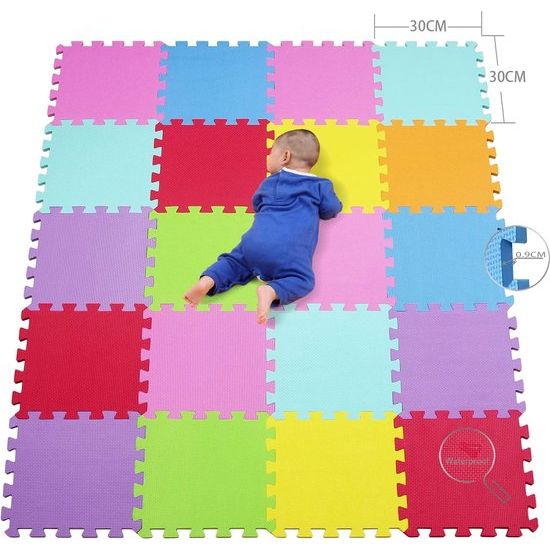 20 Puzzel Eva Foam Puzzel Mat Puzzel Tapijt Kinderen - Eco Kruipmat Speelmat Baby Verontreinigende stofvrije antislip vloerbeschermingsmat