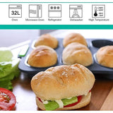 Baguette Baguette Bakplaat, broodbakvormen, baguetteplaat, bakken van baguettebrood, lang brood, Hot Dog met 2 isolatiehandclips + oliepenseel (grijs, baguette)