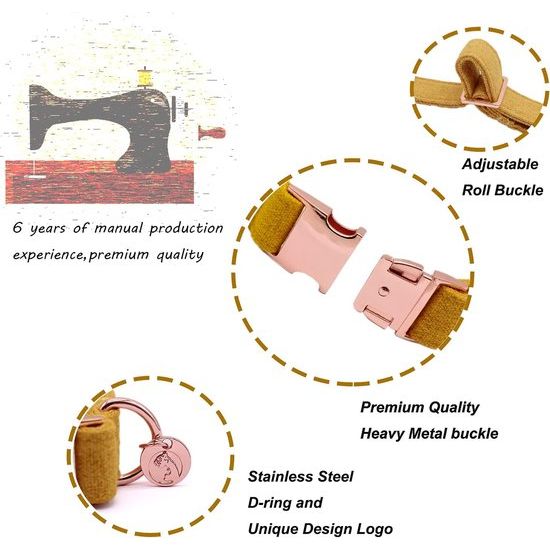 Hondenhalsbanden geel, hondenhalsbanden en lijn van geel, comfortabele verstelbare hondenhalsband voor kleine middelgrote honden