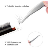 Wimperpincet voor wimperverlenging, 2 stuks rechte en gebogen puntige pincet, professionele wimperpincet set (pincetten set03)