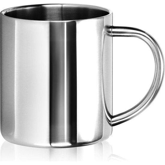 2 x roestvrijstalen thermobeker - 300 ml per beker - isoleerbeker dubbelwandig - koffiekopje onbreekbaar - thermodrinkbeker - campingbeker - mok - BPA-vrij (300 ml)