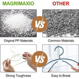 40 stuks kleerhangers voor kinderen, wit, kinderkleerhangers 29,7 cm, kunststof babykleerhangers antislip, ruimtebesparend, kleerhangers voor kledingkast