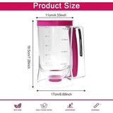 Deegdispenser, deegdispenser, 900 ml, cake, deegdispenser, maatbeker, doseerder, wafels, deegdispenser, deegdispenser, cupcake, speciale batter, bakken, doe-het-zelf gereedschap met deksel