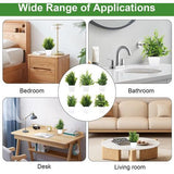 6 stuks kunstplanten, mini-kunstplanten met pot, kunststof kunstplanten, kleine kunstplanten, plastic decoratieve planten voor thuis, binnendecoratie