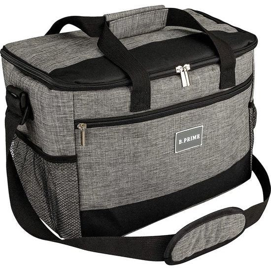 Classic Koeltas/isoleertas, 20 l, groot blauw, 36 x 26 x 22 cm, voor picknick, camping, outdoor, plagen, incoping, auto, sport