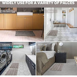 Badkamertapijt, antislipbadmat, wasbare badmat voor badkuip, douche en badkamer, toilet, microvezel, chenille, absorberend, 43 x 61 cm (lichtgrijs)