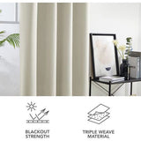 verdampingsgordijn met ogen, 140 x 175 cm of 140 x 245 cm, set van 2