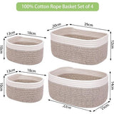 Opberger Bruin 4 stuks