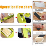 Knoflookpers, 2 in 1 Knoflookpers, Gemberbreker, Premium Knoflookmolen voor Knoflookpuree en Knoflookvlokken - Gemakkelijk schoon te maken en Duurzaam - Zwart