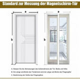 Vliegengaas, balkondeur, zonder boren, 70 x 200 cm, wit, vliegengaas, deur, magnetisch, insectenbescherming, deur, vliegengaas, deur, magneetgordijn voor balkondeur, schuifdeur, terrasdeur