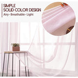 Voile gordijnen, semi-transparant, zacht gordijn, kort, licht tule gordijn met oogjes, moderne opslagen, sjaals, crèmewit, 260 x 140 cm (h x b), voor decoratie kinderkamer, woonkamer, slaapkamer, set van 2, crèmewit