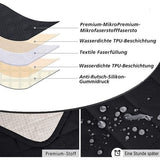 100% waterdichte stoelbeschermer voor televisiefauteuil, anti-slip stoelbeschermer met zakken, armleuning, 1-zits stoelkussen, geschikt voor thuis met kinderen en huisdieren, hond, kaki, L