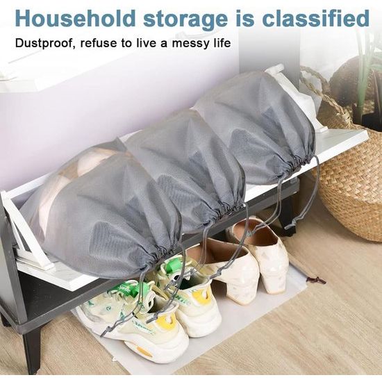 14 Schoenentassen Reisschoenentas met trekkoord Schoenentas Reistas Mesh tas Stofdichte schoenentas Schoenentas Schoenentassen Reisschoenentas voor schoenen Opbergtas Dagelijks