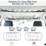 2 stuks hengelhouders, auto hengelstandaard hengelhouder voor 5 hengels, hengelopslag hengels verstelbaar 76 tot 137 cm voor SUV, vrachtwagen, bestelwagen, zwart