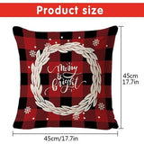 kussenslopen voor Kerstmis zijn gemaakt van uitstekende ademende linnenstof