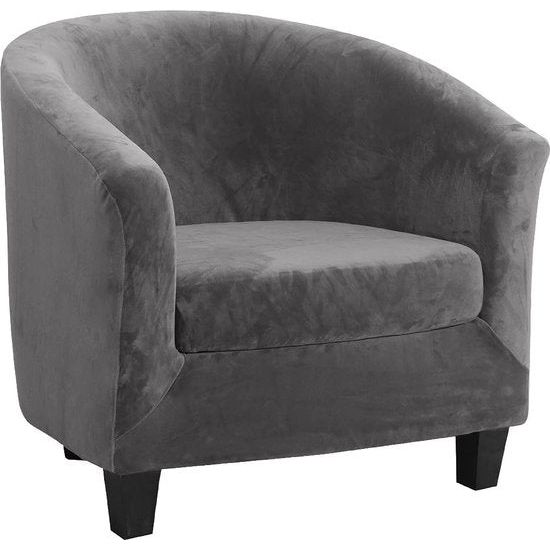 Fauteuilbeschermer, fauteuilhoes, fauteuilspreien, uittrekbare elastische fauteuil, velours fauteuilhoes met armleuningen voor caféstoel, clubstoel, loungestoel, cocktailstoel