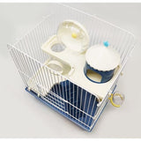 Hamsterkooi Minihuis Hamsterchalet met voerbak Drinkwieltunnel, willekeurige kleur