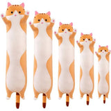 Frooneys Daisy - Lange pluche/plush/plushie knuffel kussen - Kawaii Kat Hugger - 90cm