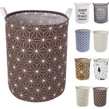 17,7 inch wasmand, opbergsorter, pop-up wasmand, opvouwbaar, waterdicht, rond, katoen, linnen, voor slaapkamer, opslag, babykleding, speelgoed